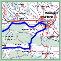 Trasy rowerowe - Popradska Magistrala Poprad – Biely Potok – Poprad