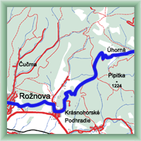 Trasy rowerowe - Z Rożniawy do Jasowa - Magistrala Rudohorska