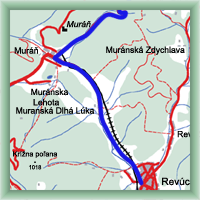 Trasy rowerowe - Revuca – Czervena Skala