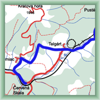 Trasy rowerowe - Czervena Skala – Vernar