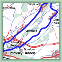 Trasy rowerowe - Liptovsky Hradok – Pribylina – Liptovsky Hradok
