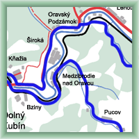 Trasy rowerowe - Oravsky Podzamok – Medzibrodie nad Oravou – Oravsky Podzamok