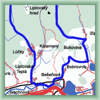Trasy rowerowe - Beszeniowa - Lúčky - Beszeniowa