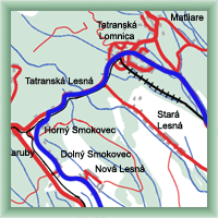 Trasy rowerowe - Tatrańska Lomnica – Stary Smokovec – Tatranska Łomnica