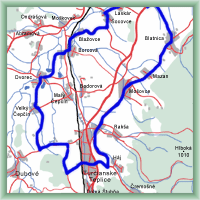 Trasy rowerowe - Okolice Truczianskych Teplic