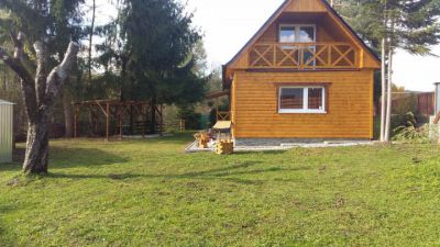 Liptowska chata przy strumieniu